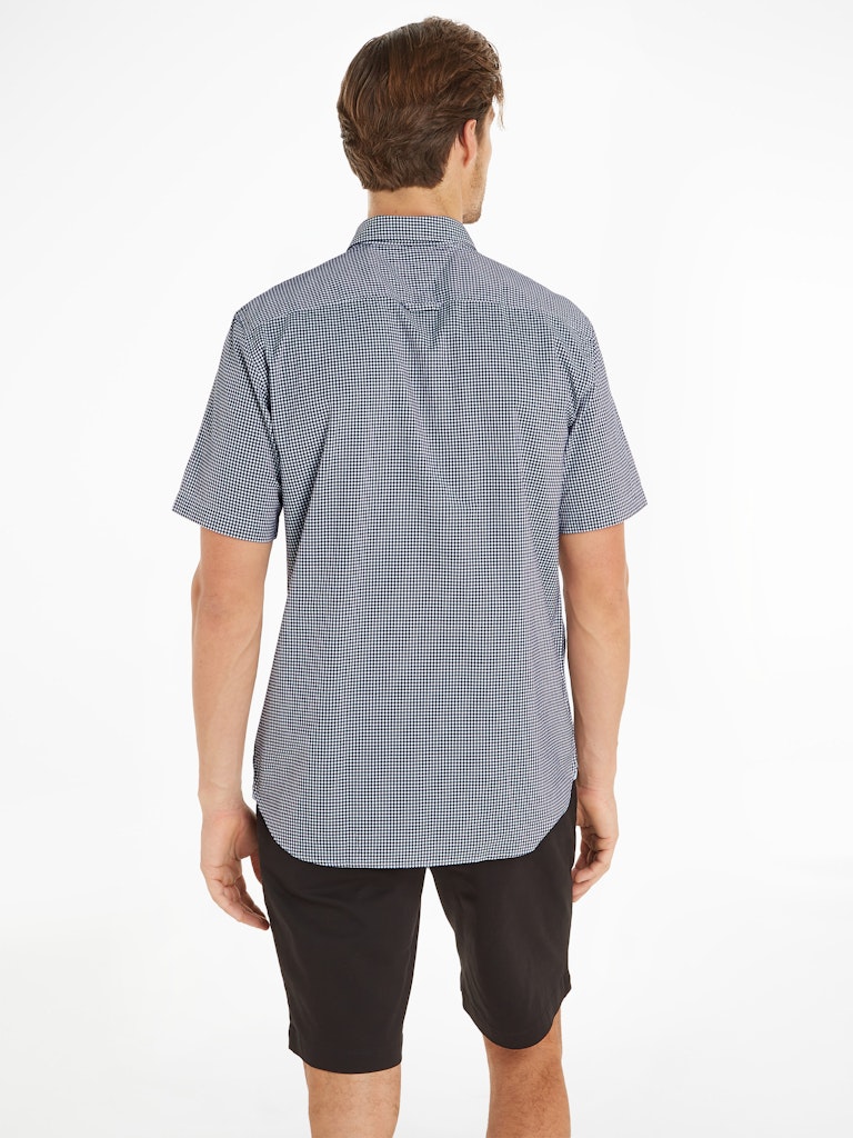 Tommy Hilfiger Herren Halbarmhemd FLEX GINGHAM RF SHIRT S/S desert 