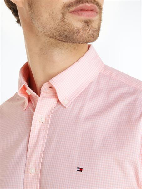 FLEX GINGHAM RF SHIRT S/S pink crystal - optic white