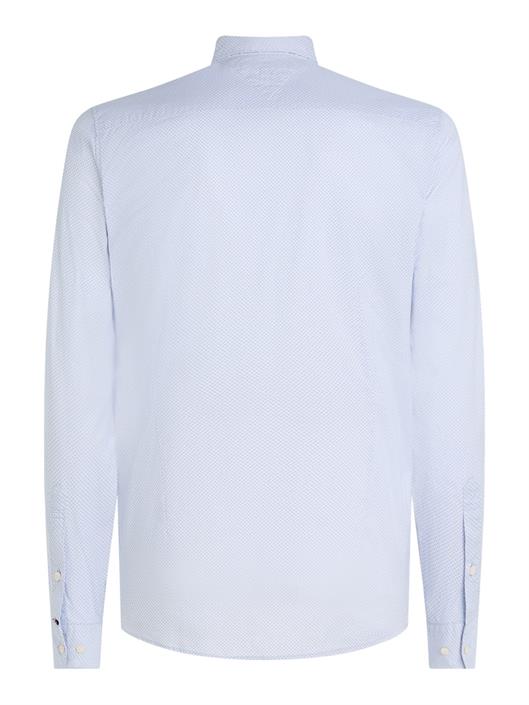 Tommy Hilfiger Herren Langarmhemd FLEX MINI PRINT SF SHIRT cloudy  