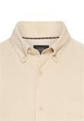 fleXXXactive® Langarm Shirt mit Button-Down-Kragen und Brusttasche oatmeal