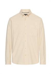 fleXXXactive® Langarm Shirt mit Button-Down-Kragen und Brusttasche oatmeal
