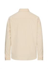 fleXXXactive® Langarm Shirt mit Button-Down-Kragen und Brusttasche oatmeal