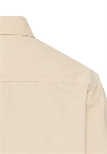 fleXXXactive® Langarm Shirt mit Button-Down-Kragen und Brusttasche oatmeal