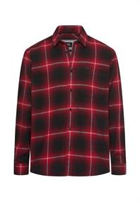 fleXXXactive® Langarmhemd aus leichtem Flanell amaryllis