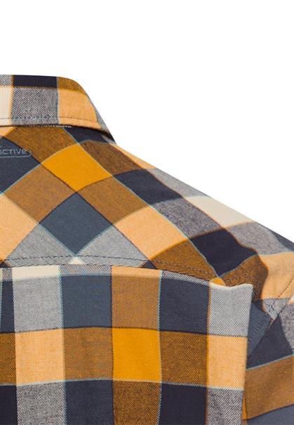 fleXXXactive® Langarmhemd aus leichtem Flanell burned yellow