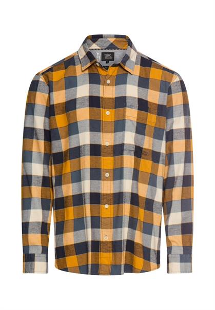 fleXXXactive® Langarmhemd aus leichtem Flanell burned yellow