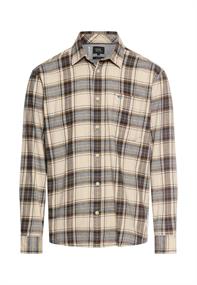 fleXXXactive® Langarmhemd aus leichtem Flanell oatmeal