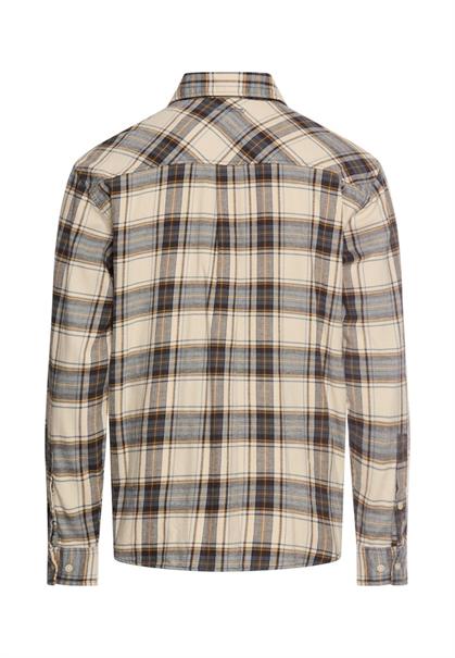 fleXXXactive® Langarmhemd aus leichtem Flanell oatmeal