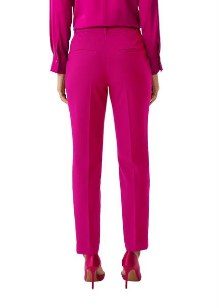 Fließende Cigarette-Pants mit Bügelfalten pink