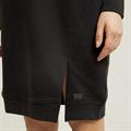 Flock print sw dress wmn dk black