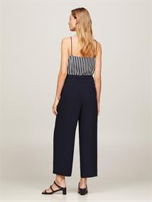 FLUID TWILL WIDE LEG CROP desert sky