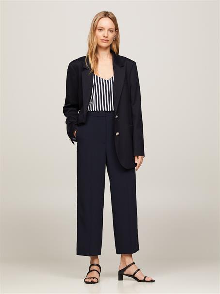 FLUID TWILL WIDE LEG CROP desert sky