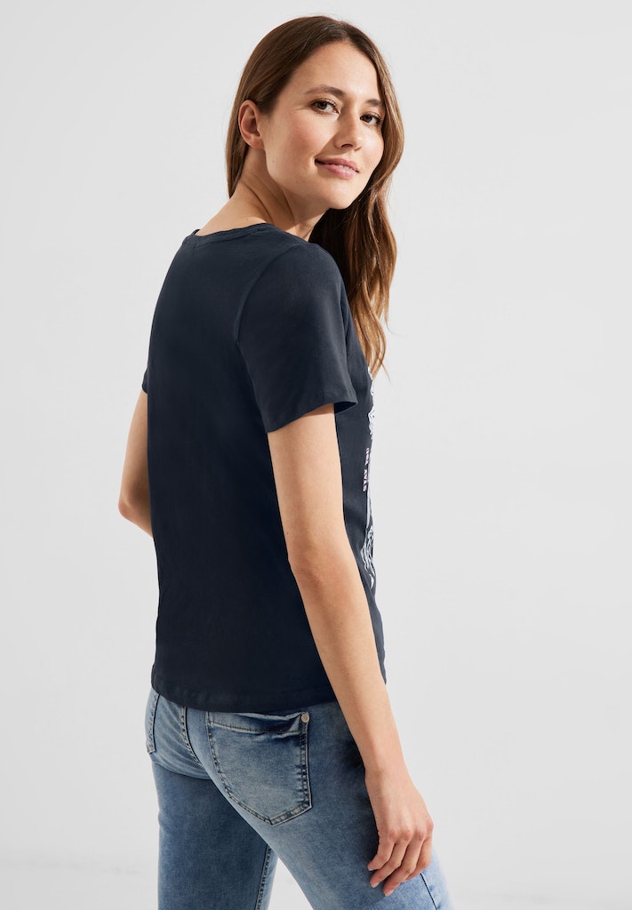 Cecil Damen online pink T-Shirt kaufen T-Shirt Fotoprint bequem bei soft