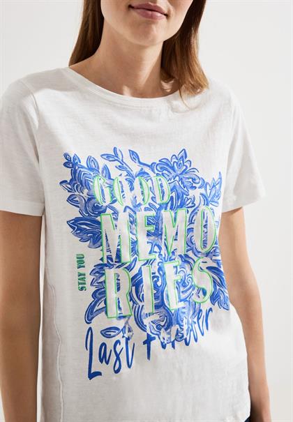 Fotoprint T-Shirt vanilla white