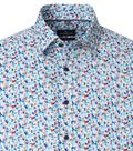 Freizeithemd Kurzarm blau