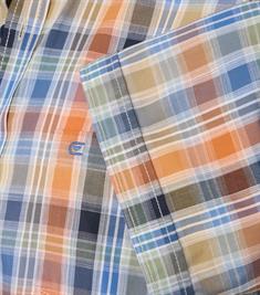 Freizeithemd Kurzarm blau