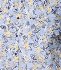 Freizeithemd Kurzarm blau