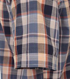 Freizeithemd Kurzarm blau