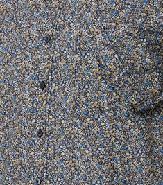 Freizeithemd Kurzarm blau