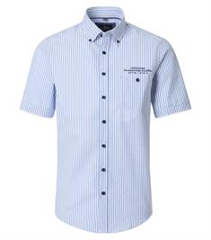 Freizeithemd Kurzarm blau