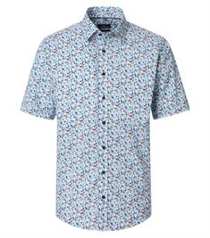 Freizeithemd Kurzarm blau