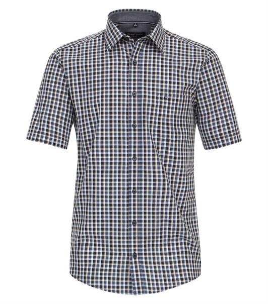 Freizeithemd Kurzarm blau