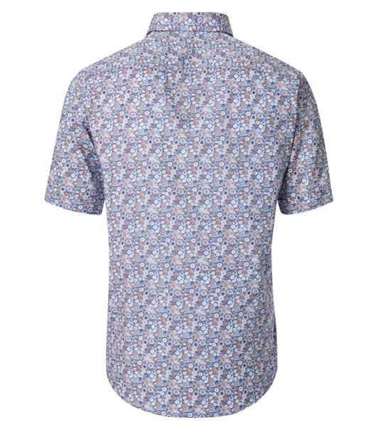Freizeithemd Kurzarm blau