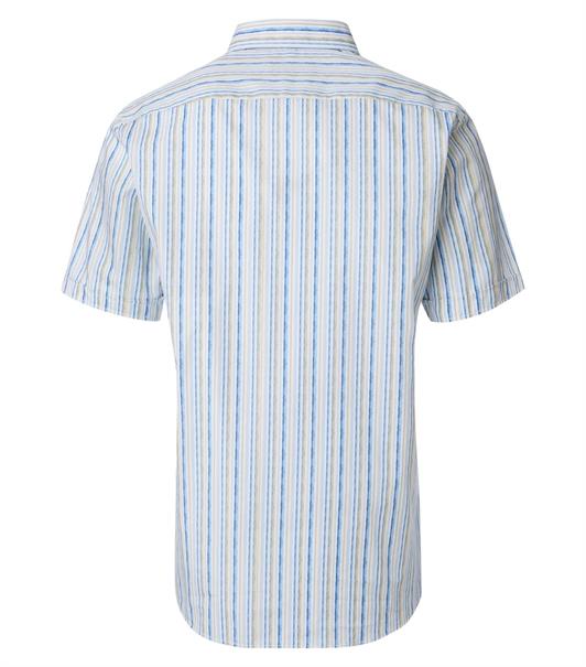 Freizeithemd Kurzarm blau