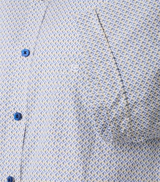 Freizeithemd Kurzarm blau