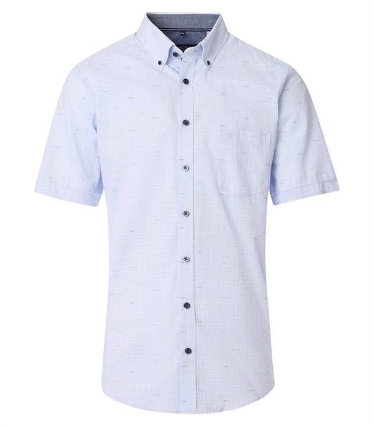 Freizeithemd Kurzarm blau