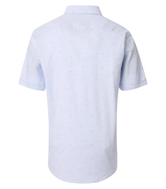 Freizeithemd Kurzarm blau