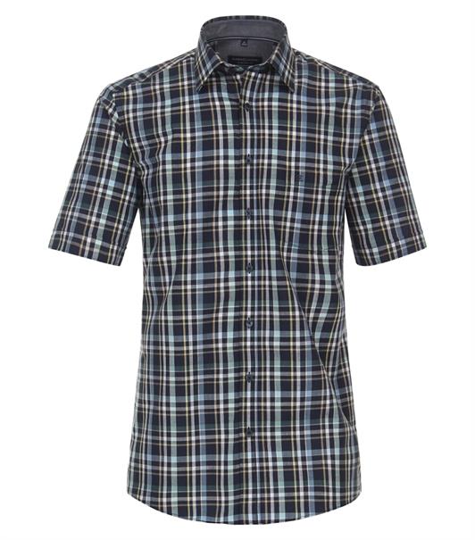 Freizeithemd Kurzarm blau