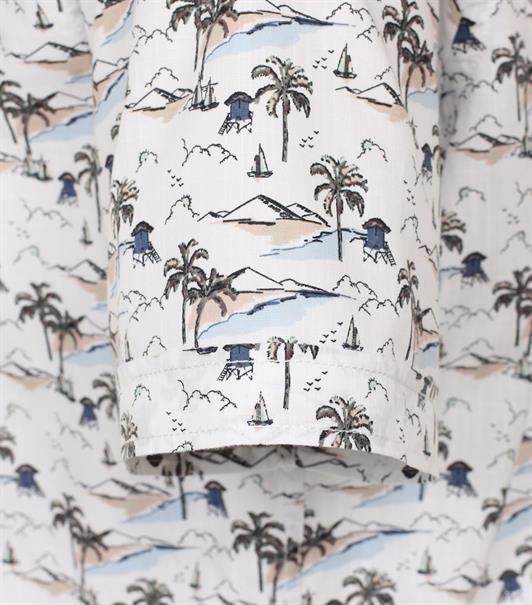 Freizeithemd Kurzarm blau