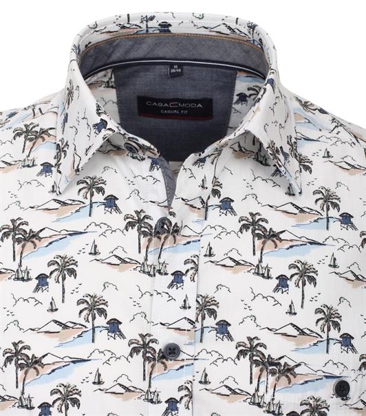 Freizeithemd Kurzarm blau