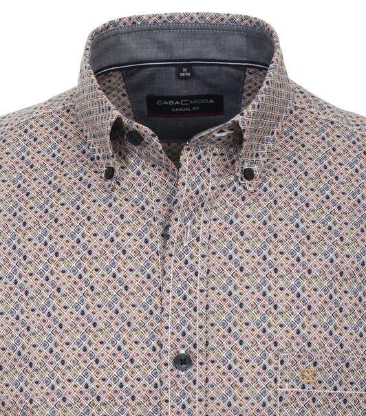 Freizeithemd Kurzarm blau