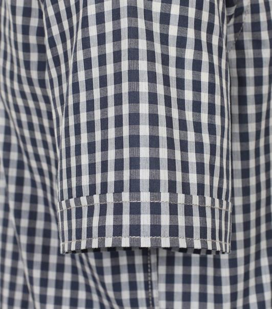 Freizeithemd Kurzarm blau