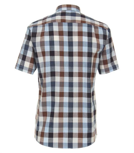 Freizeithemd Kurzarm blau