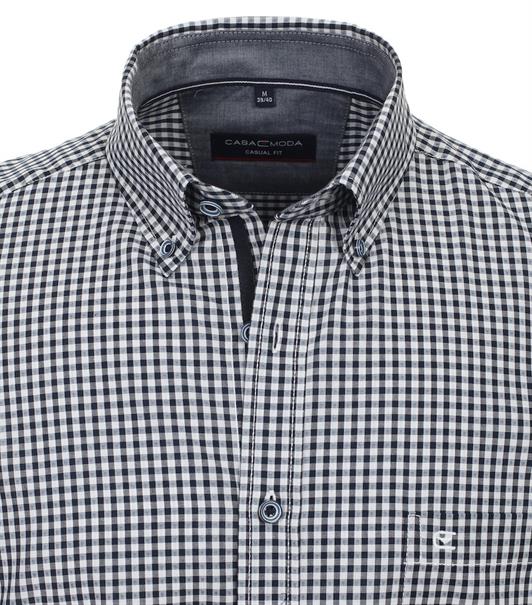 Freizeithemd Kurzarm blau