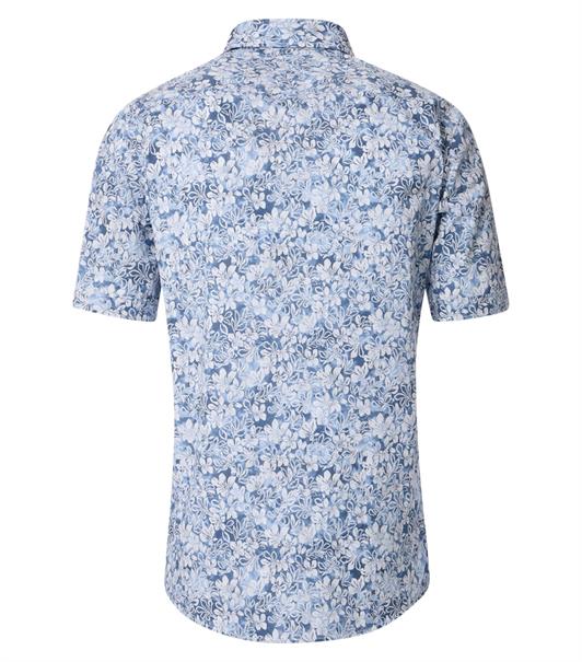 Freizeithemd Kurzarm blau