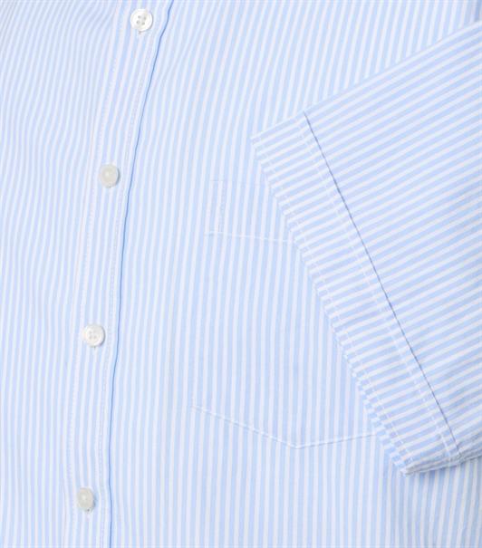 Freizeithemd Kurzarm blau