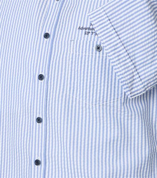 Freizeithemd Kurzarm blau