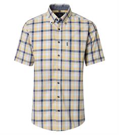 Freizeithemd Kurzarm gelb