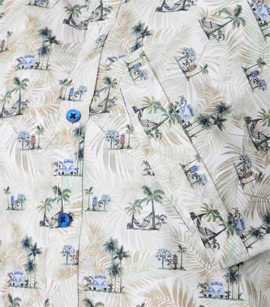 Freizeithemd Kurzarm grün