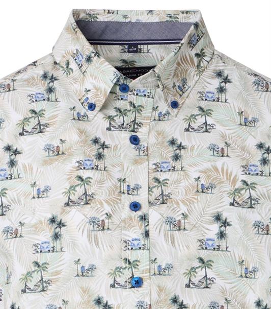 Freizeithemd Kurzarm grün