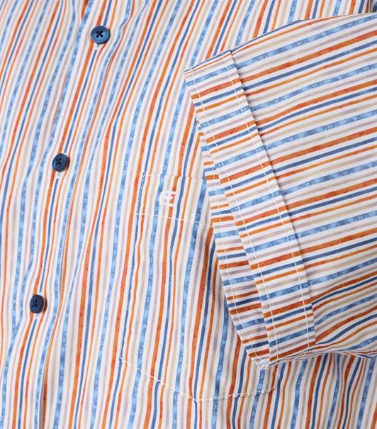 Freizeithemd Kurzarm orange