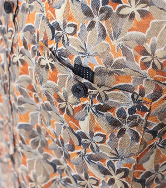 Freizeithemd Kurzarm orange