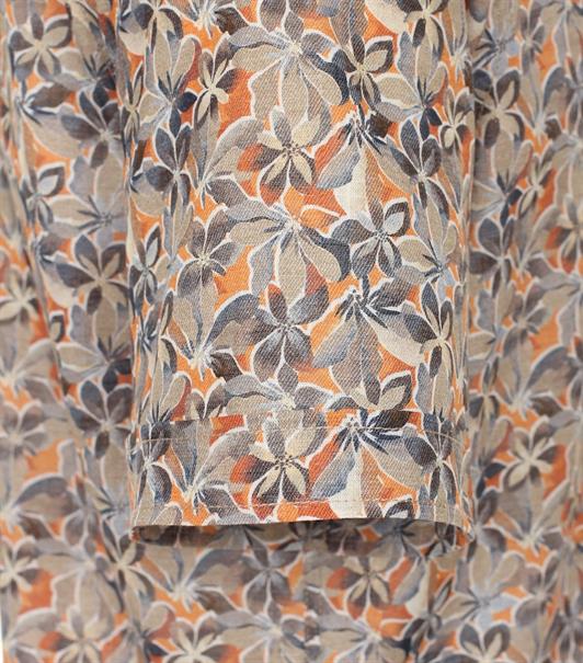 Freizeithemd Kurzarm orange