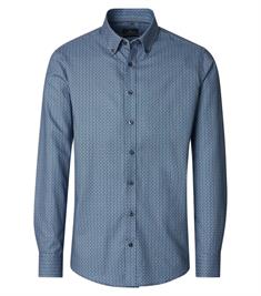 Freizeithemd Langarm blau