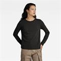 Front seam r t l\s wmn dk black
