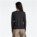 Front seam r t l\s wmn dk black